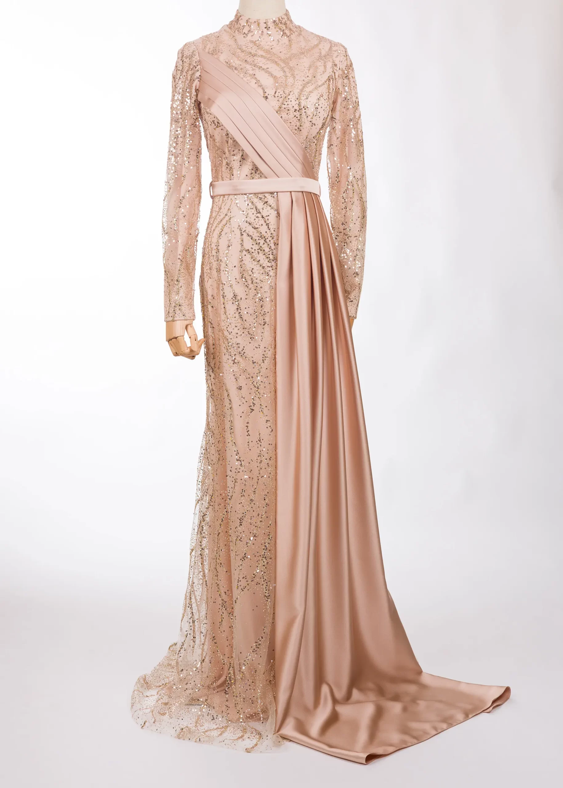 green emerald velvet dress Eterne